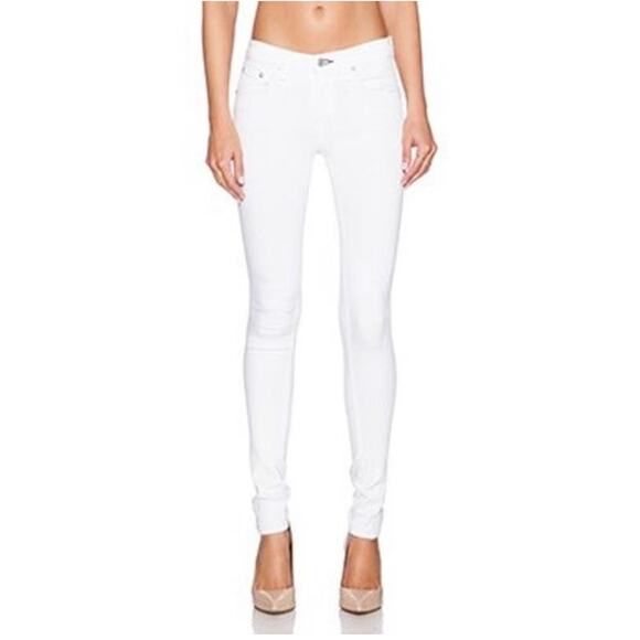 Rag & Bone Bright White Skinny Leg Jeans Size 24 - Picture 1 of 16